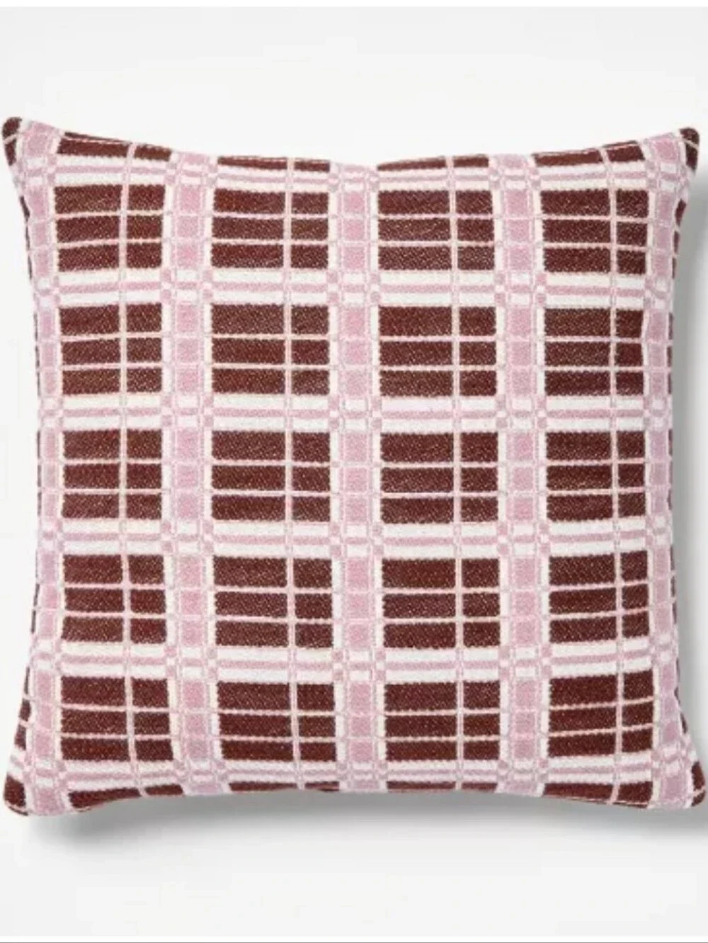 Studio McGee Paid Accent Toss Pillow Set Of 2 In Chocolate, Lavender, And Cream